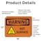 Signmission Hot Surface Sign, 12 in H x 18 in W, Vinyl Decal, Hot Surface With Symbol OS-2PACK-WS-D-1218-L-12188 - alternate 6
